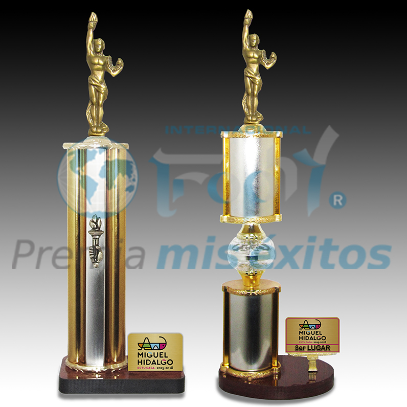 Trofeos de excelente calidad recomendados para grandes eventos y competiciones.